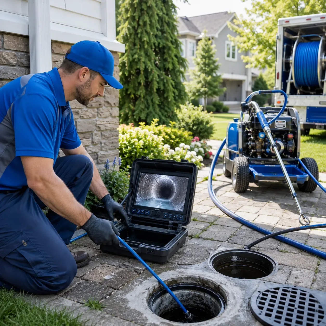 Outdoor drain cleaning professionals serving Marietta, NY