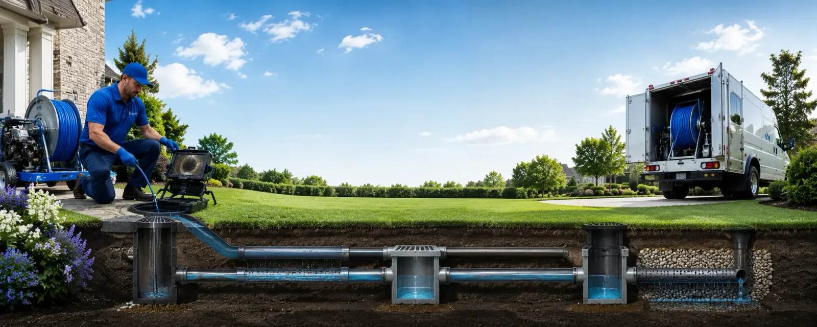 Outdoor drain cleaning information for Marietta, NY